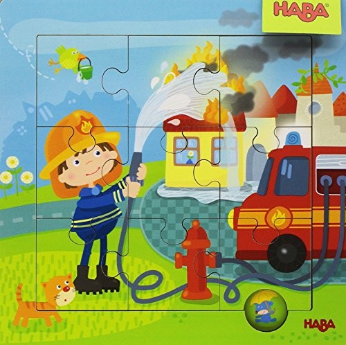 Haba HABA 303770 drewniana rama-puzzle straż pożarna