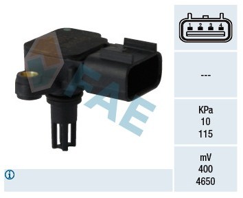 FAE Czujnik, ciśnienie w kolektorze dolotowym FAE 15070