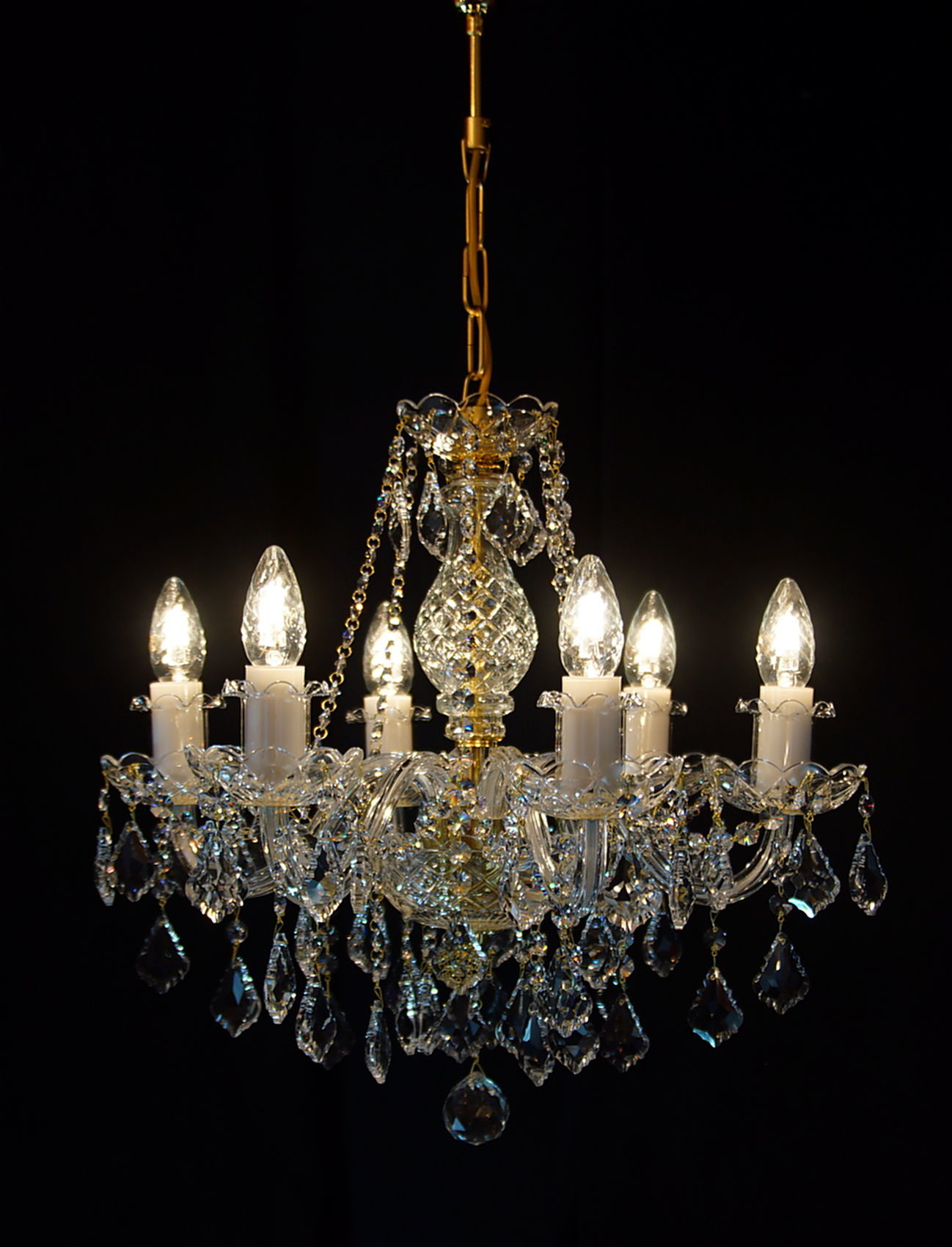 Elita bohemia Żyrandol kryształowy 6-ramienny - Bohemia L 110/6/04 o