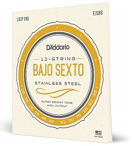DAddario EJS86 Bajo Sexto Stal nierdzewna Strings EJS86