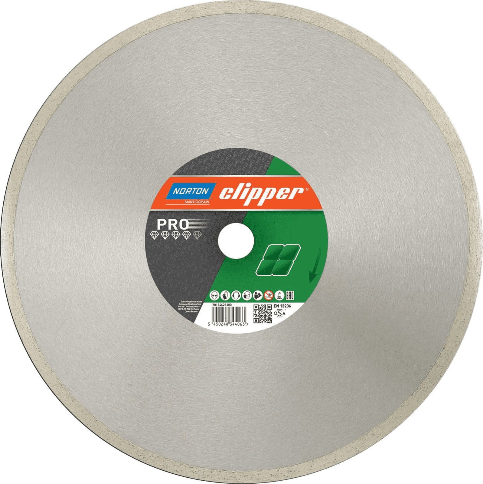 NORTON CLIPPER tarcza diamentowa pełna PRO CERAMIC H10 180x25.4/22.23 70184625561 70184625561