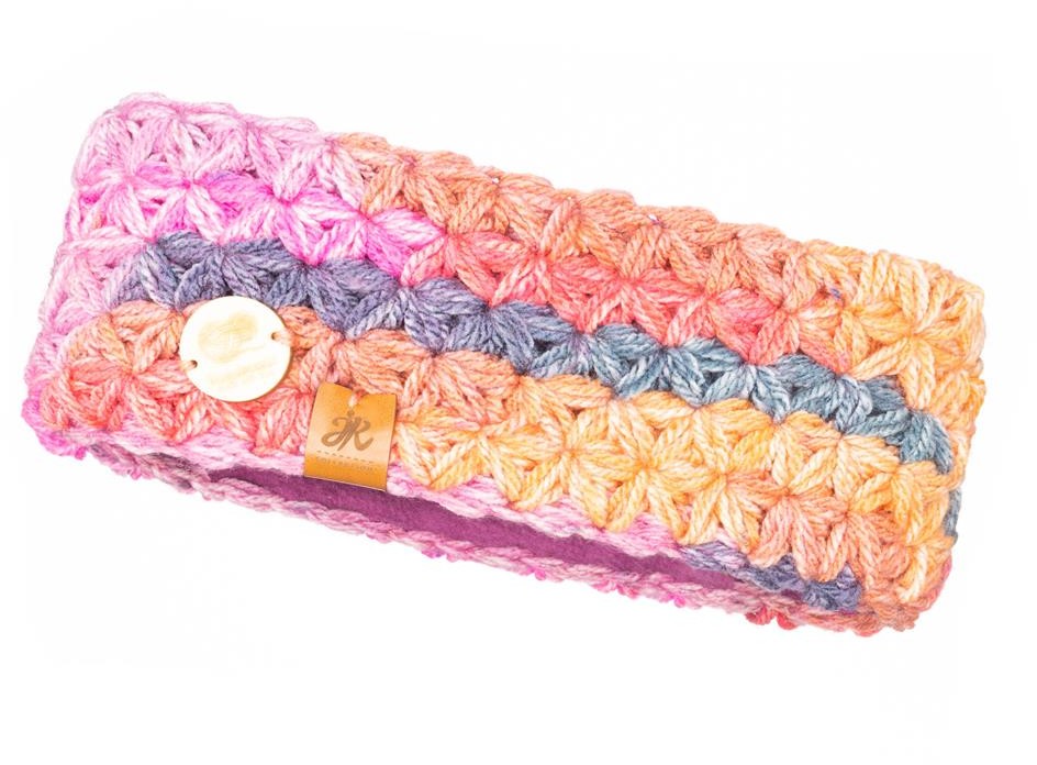 Niezwykle ciepła opaska na głowę Handmade