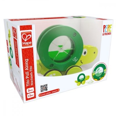 Hape Tito żółw na sznurku