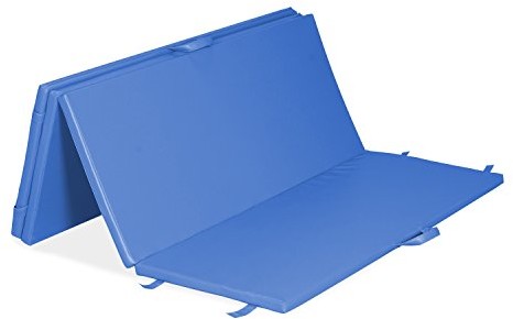 Habys habys mata do gimnastyki/do masażu/rehabilitacji, 4-krotnie składany, niebieski 4partmattress23