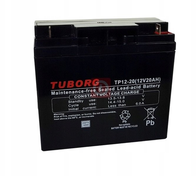 Akumulator Bateria Ogniwo TP-12-20 Tuborg 12V 20Ah