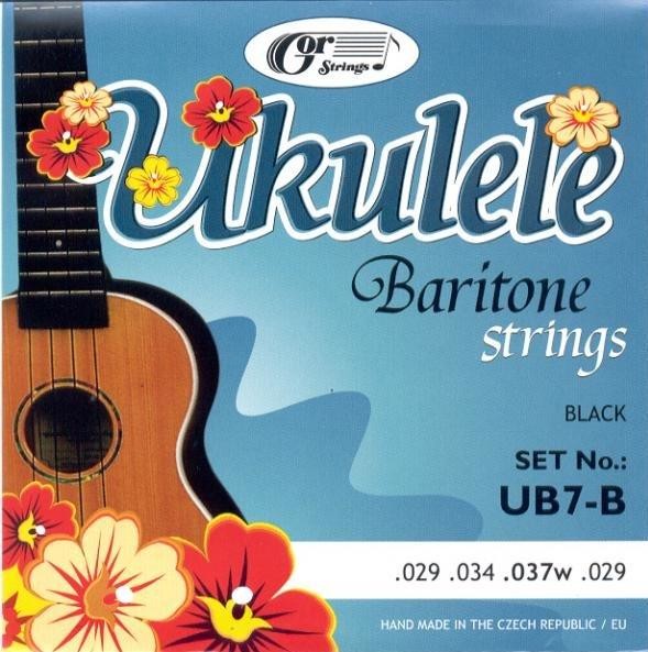 Gorstrings UB7-B Black Struny do Ukulele Barytonowego Gratis Prezent od Kup Instrument! UB7-B