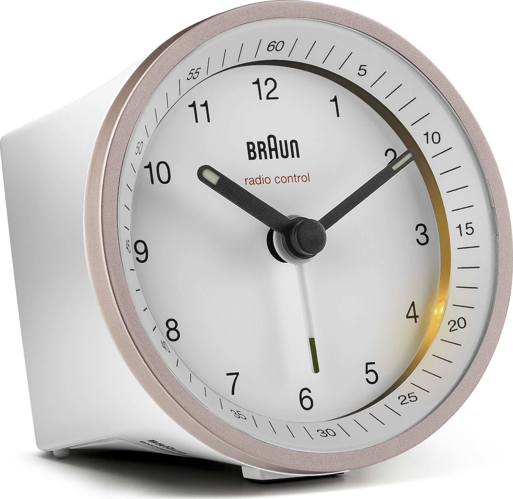 Braun BC 07 PW-DCF budzik kwarcowy biało-różowy 67099