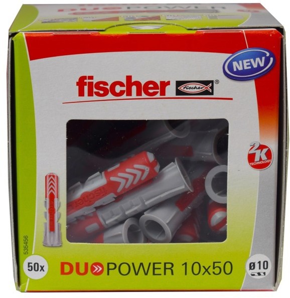 Fischer Kołek uniwersalny Duopower 10 x 50 50 szt. 535456
