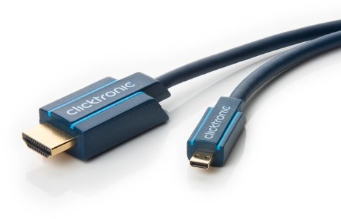 Clicktronic ClickTronic Casual Micro-HDMI Adapter Cable z Ethernet 70328-GB