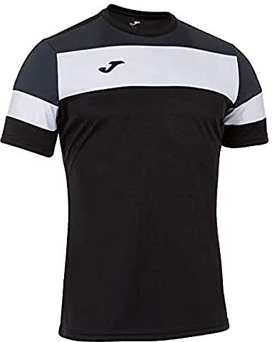 Joma Crew IV T-shirty Equip. M/C, męskie, czarne/antracytowe, L 101534.110