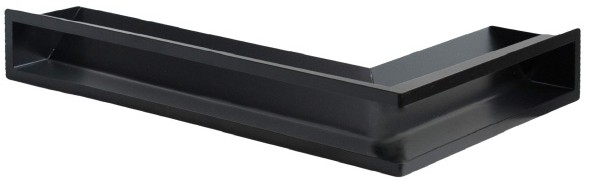 Ekkom Kratka kominkowa  Aero czarna 380 x 580 x 90 mm