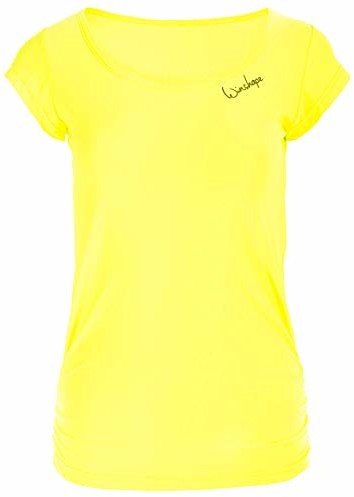 WINSHAPE WINSHAPE AET106 damska super lekka funkcjonalna koszulka z krótkim rękawem AET106, Slim Style Fitness Yoga Pilates Tanktop, neonowy żółty, S AET106-NEON-GELB-S