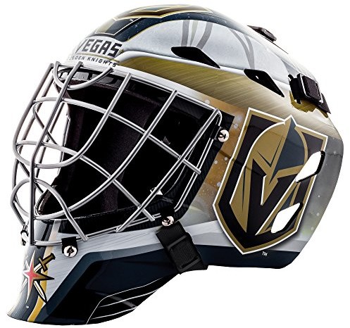 NHL Franklin Sports  League logo Mini bramkarskie maska, czarny, w rozmiarze uniwersalnym 7784F35