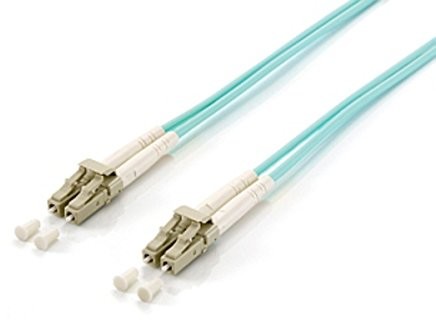 Equip FO Duplex Jumper LC/LC 50/125 15 m Turquoise, OM3, LSOH 255417
