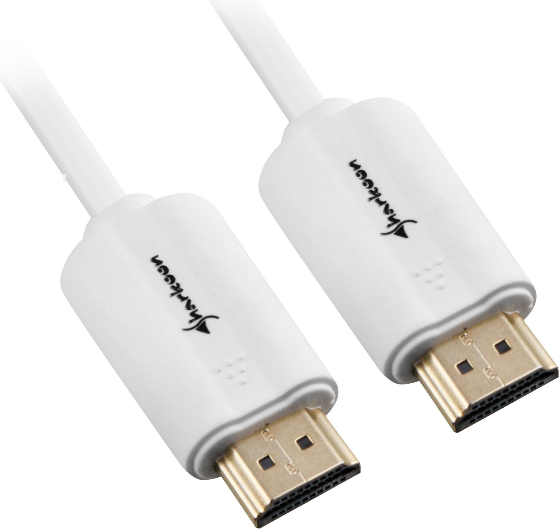 Sharkoon Kabel Kabel HDMI - HDMI 4K biały 1.0m - A-A - 4044951018109