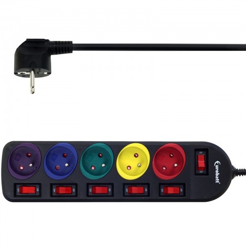 HBF Eurobatt listwa zasilająca z wyłącznikami, 1,5m 3355