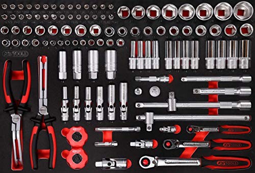 KS Tools 811.0111 PERFORMANCEplus zestaw narzędzi 11-częściowy 1/4'+3/8'+1/2' klucz nasadowy 811.0111