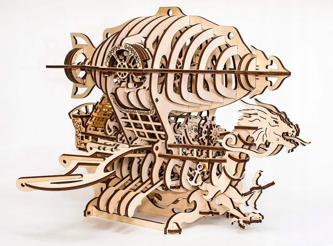 Sterowiec Skylord Puzzle 3D Drewniane Mechaniczne