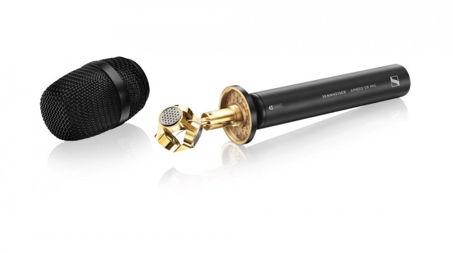 Sennheiser AMBEO VR MIC - mikrofonem przestrzennym, składającym się z 4 specjalnie dobranych kapsuł KE 14 w układzie ostrosłupa trójkątnego. 55579