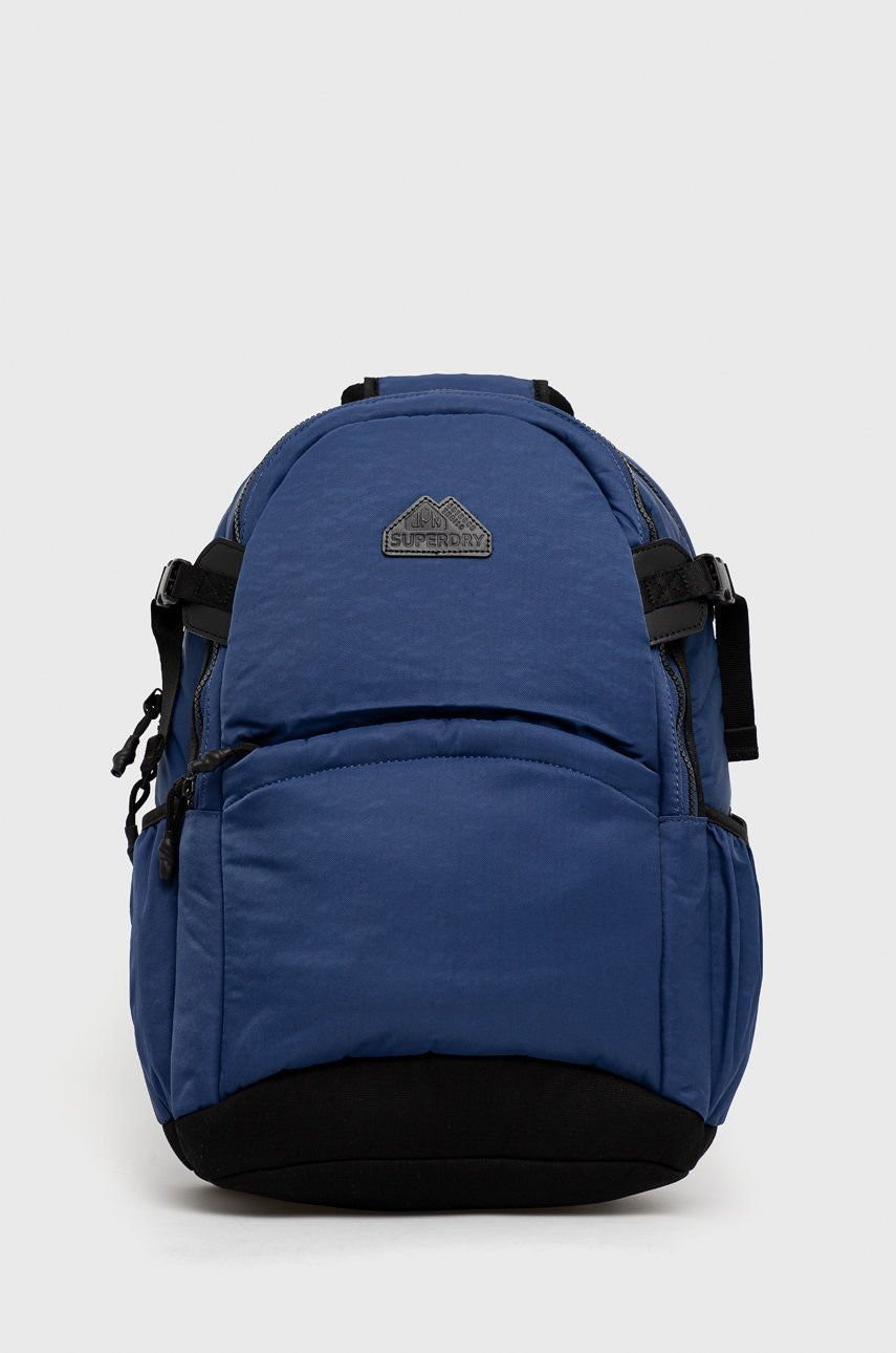Superdry plecak męski kolor granatowy duży gładki