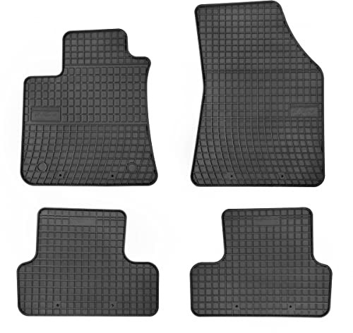 DBS DBS 1765919 gumowe dywaniki samochodowe, 4 sztuki, wysokiej jakości guma, bezzapachowa, antypoślizgowa, podwyższone krawędzie 1765919