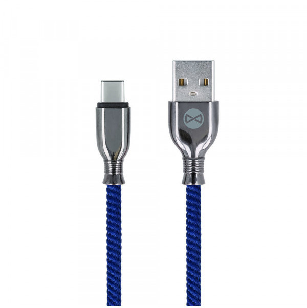 Forever Kabel (USB - USB-C) (1 m) 3A Tornado granatowy