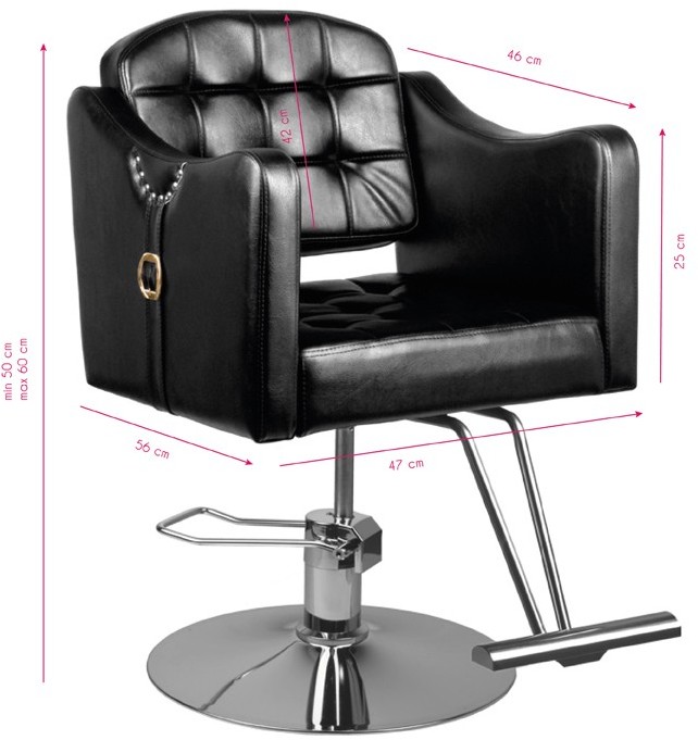ACTIVESHOP HAIR SYSTEM FOTEL FRYZJERSKI 0-90 CZARNY AS_123788
