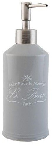 Dozownik do mydła Clayre&Eef, szary, 0,35 l, 20x7 cm