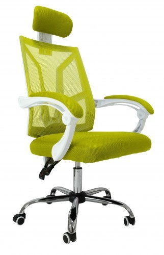 TopeShop Fotel biurowy, ergonomiczny, obrotowy, scorpio, zielony