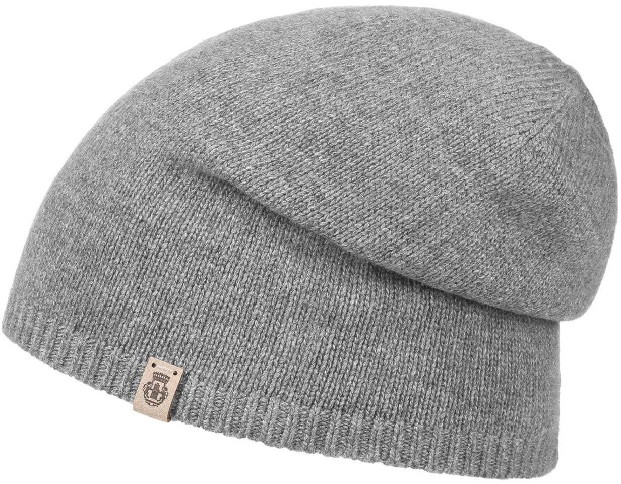 Czapka Beanie z Kaszmirem by Roeckl, jasnoszary, One Size