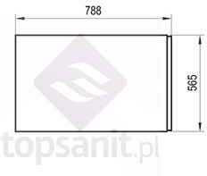 Фото - Панель для ванни / піддона Ravak X000001065 Panel boczny 80 R biały 