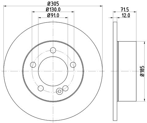 HELLA PAGID Tarcza hamulcowa PAGID 8DD355117-141