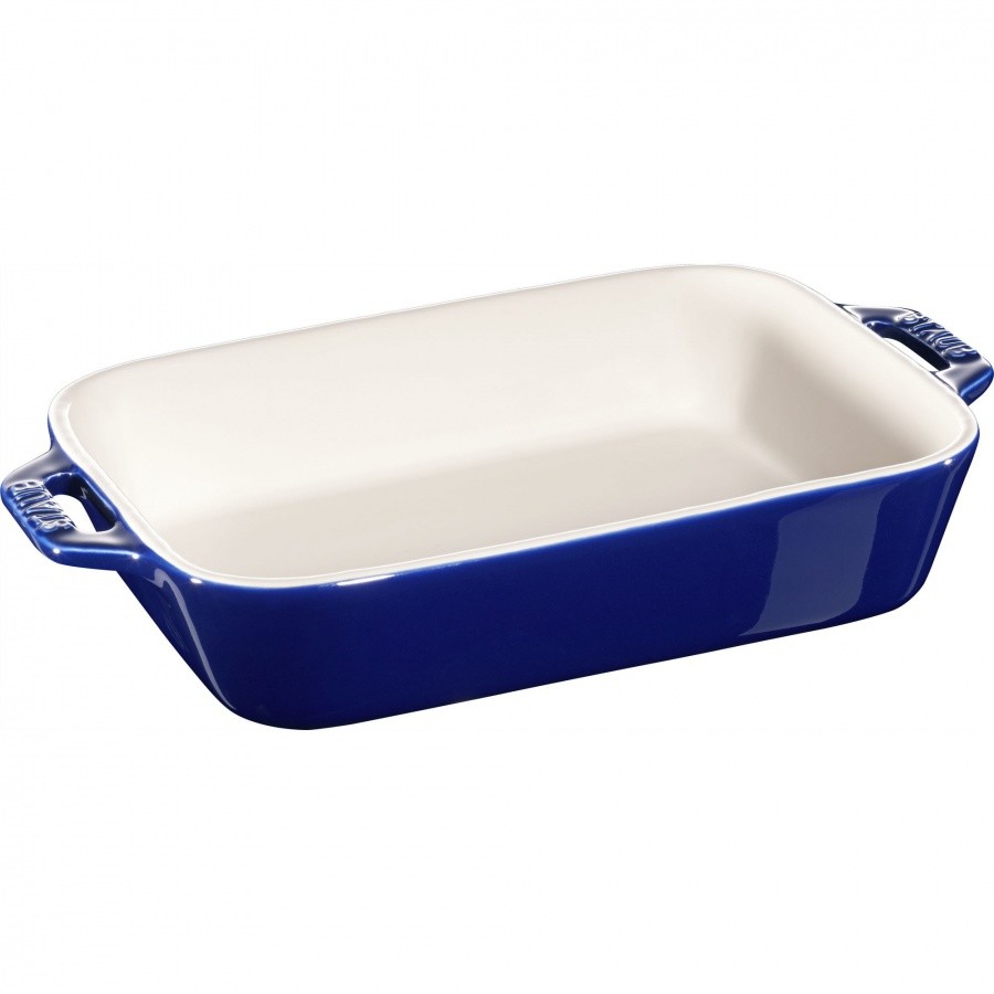 Staub prostokątny półmisek ceramiczny 1.1 ltr niebieski 40510-813-0