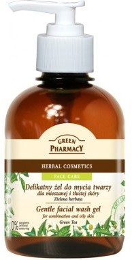 Green Pharmacy Delikatny żel do mycia twarzy do skóry mieszanej i tłustej Zielona herbata - Delikatny żel do mycia twarzy do skóry mieszanej i tłustej Zielona herbata -