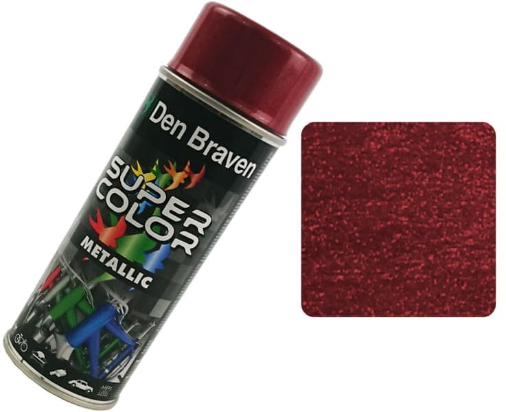 Den Braven Bostik Farba w sprayu metaliczna 400 ml Czerwony) DBSUP085830