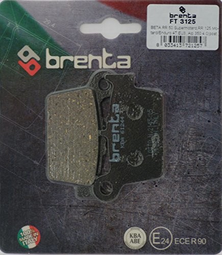 BRENTA Brenta Okładziny hamulcowe organiczne motocykl do Beta RR 50 Enduro, RR 50 Supermotard, Urban 200 FT 3125