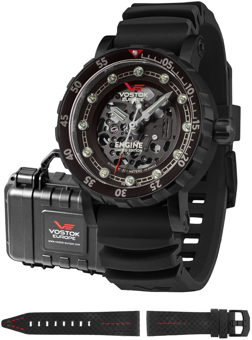 Vostok Europe Zegarek NH72-571C647S Engine Skeleton Limited Edition Automatic -