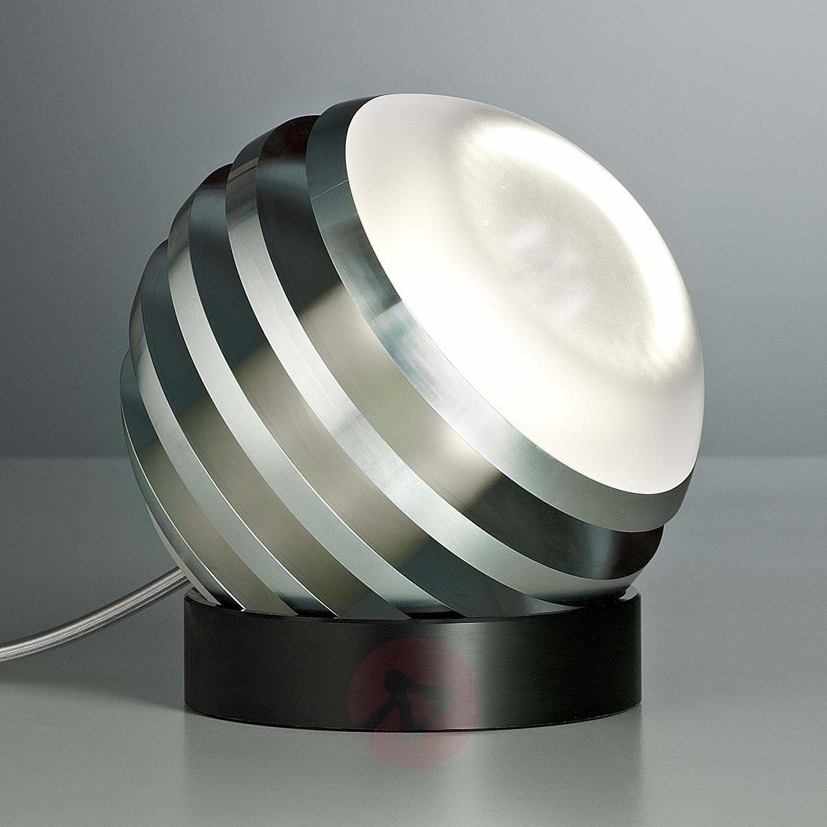 TECNOLUMEN Oryginalna Lampa stołowa LED BULO aluminium