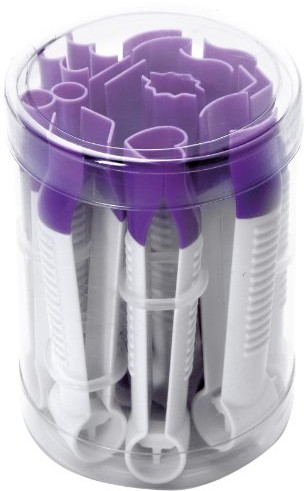 Ibili 789200 dekorier tulejki zaciskowe do pomadek, 10 sztuki 789200