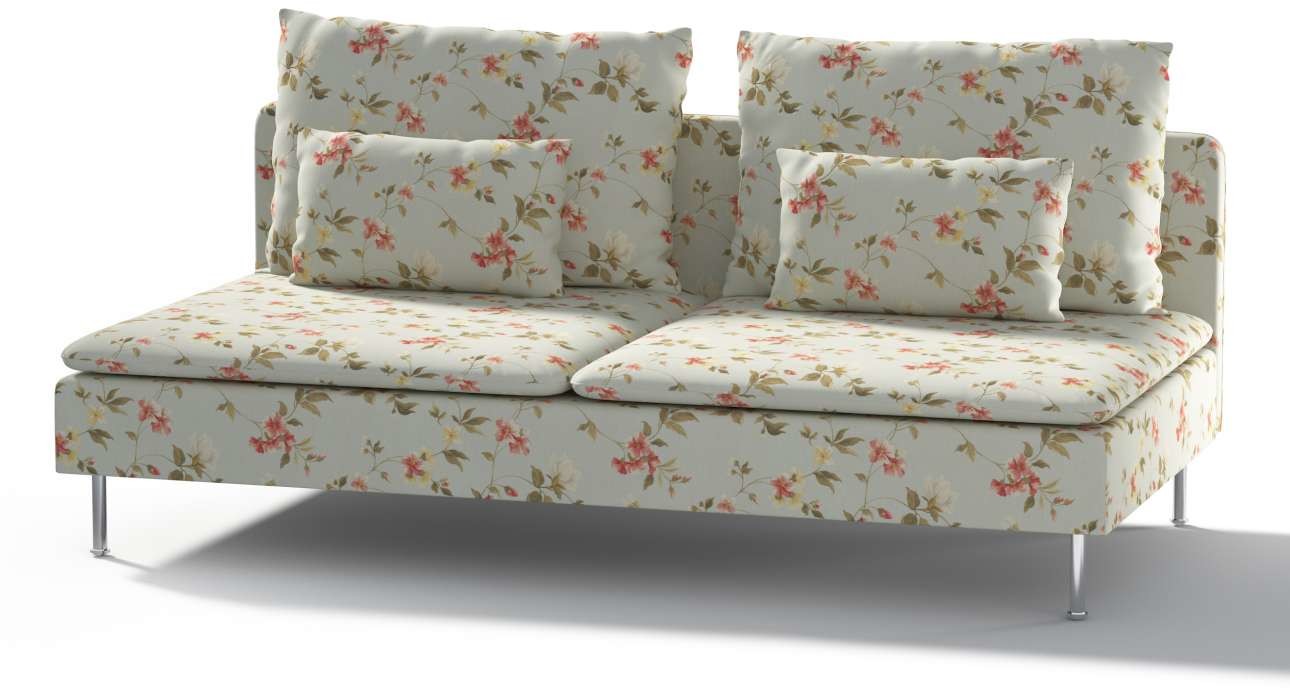 Dekoria pl pl Pokrowiec na moduł Söderhamn 3-osobowy kwiatki na jasno-błękitnym tle 186 x 99 x 83 cm Londres 1006-143-89