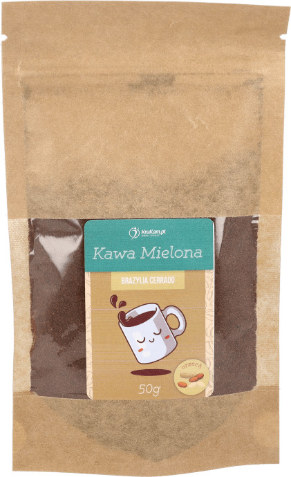 KruKam Kawa mielona Brazylia Cerrado orzechowa 50g