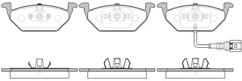 RoadHouse Zestaw klocków hamulcowych, hamulce tarczowe 2633.41