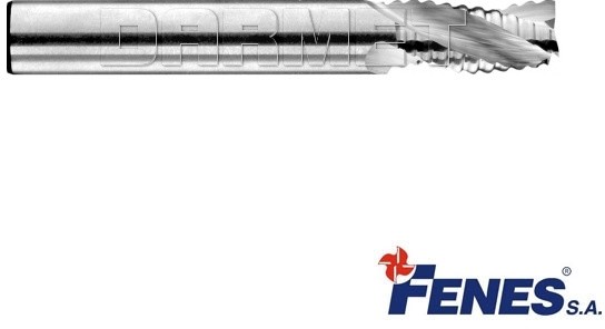 FENES Frez 3-ostrzowy do obróbki zgrubnej metali lekkich HARRDEN-066, VHM - 14MM - FEN_0641-512-515-555