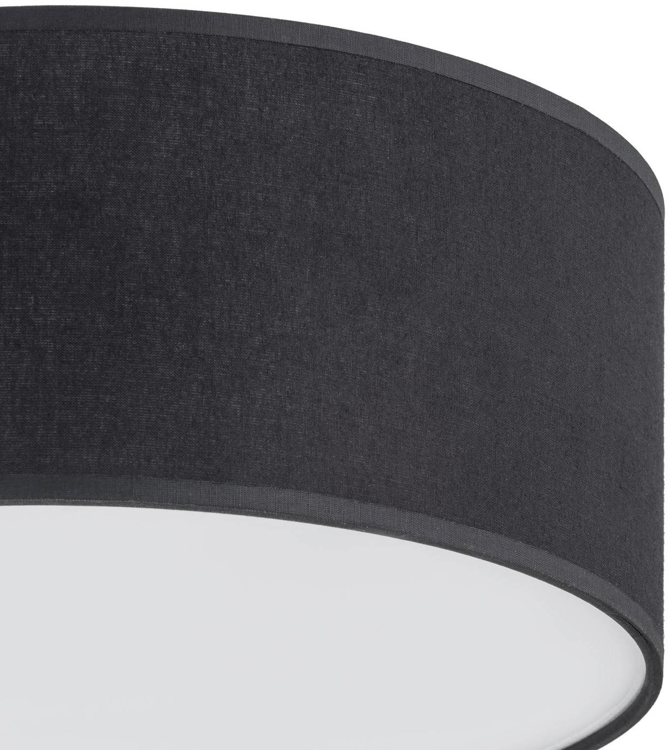 EULUNA Lampa wisząca Rondo, czarna, 50 cm