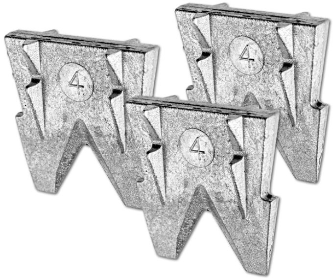 Klin Metalowy Do Siekiery Młotka 25 mm Nr 4