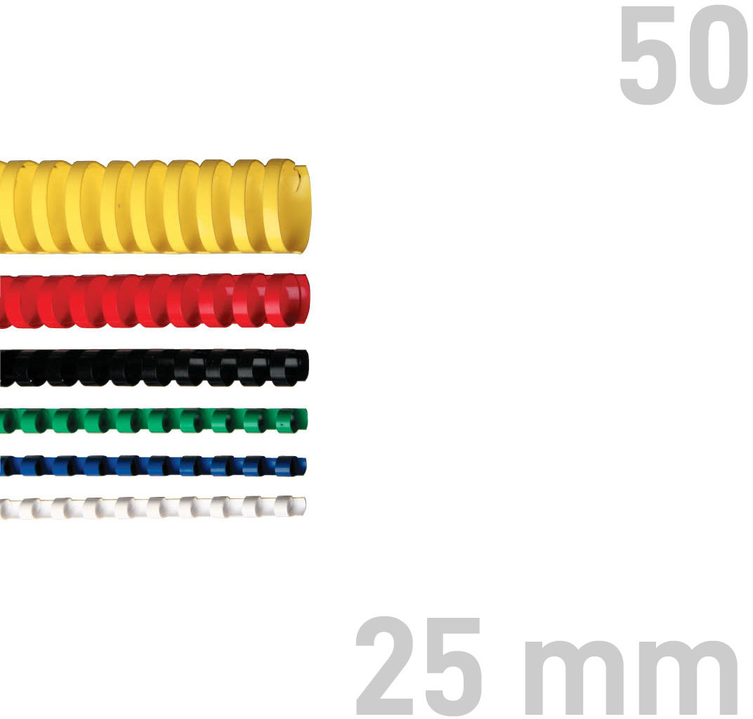 Opus Grzbiety do bindowania 25mm zielone plastikowe 50szt. GRP.136