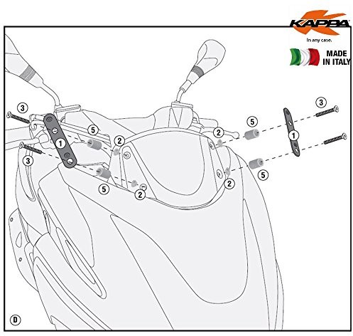 Kappa d2120kit zestaw do mocowania Yamaha Tricity D2120KIT