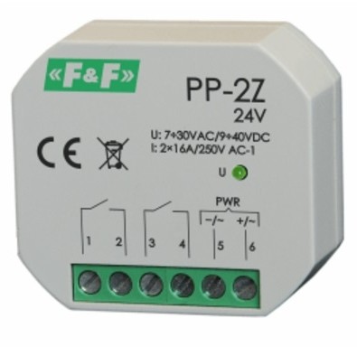 F&F Przekaźnik elektromagnetyczny PP-2Z 24V PP-2Z-24V
