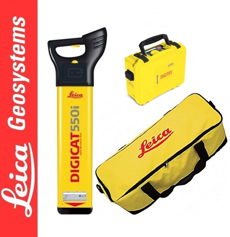 LEICA Leica Digicat 550i Wykrywacz instalacji podziemnej + generator Digitex 100t + Torba GVP 633 6007716