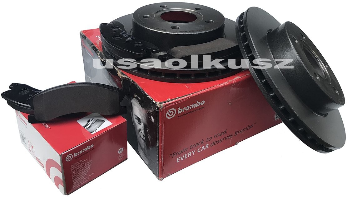 BREMBO Tarcze klocki hamulcowe przednie Jeep Grand Cherokee 1999-2004 akebono